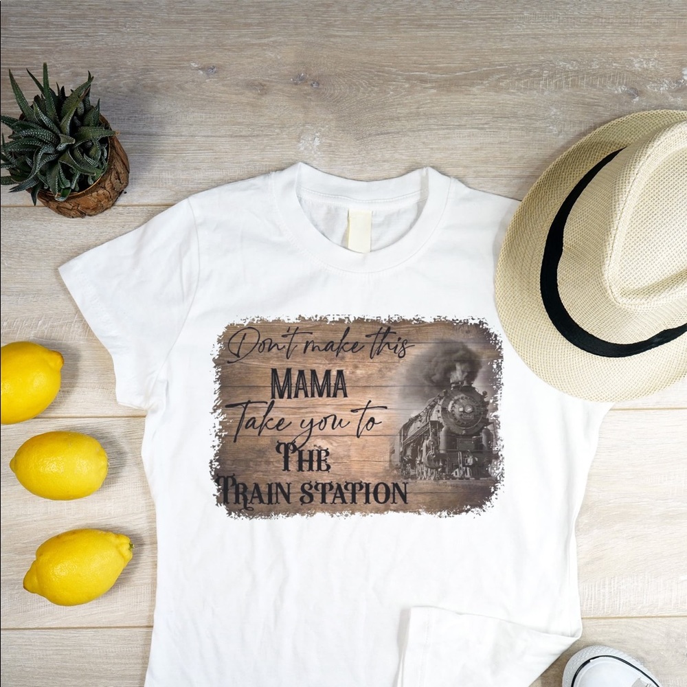 Yellowstone train station tee